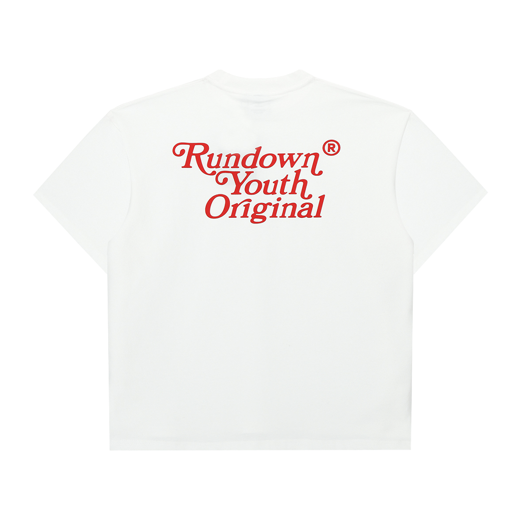 RUNDOWNYOUTH ORIGINAL 058 T-SHIRT WHITE