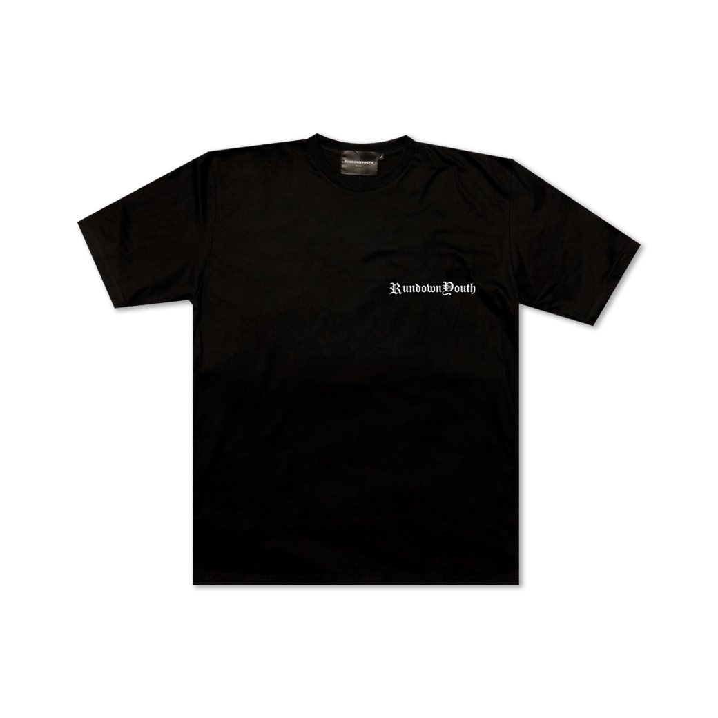 RUNDOWNYOUTH UNDERGROUND T-SHIRT BLACK