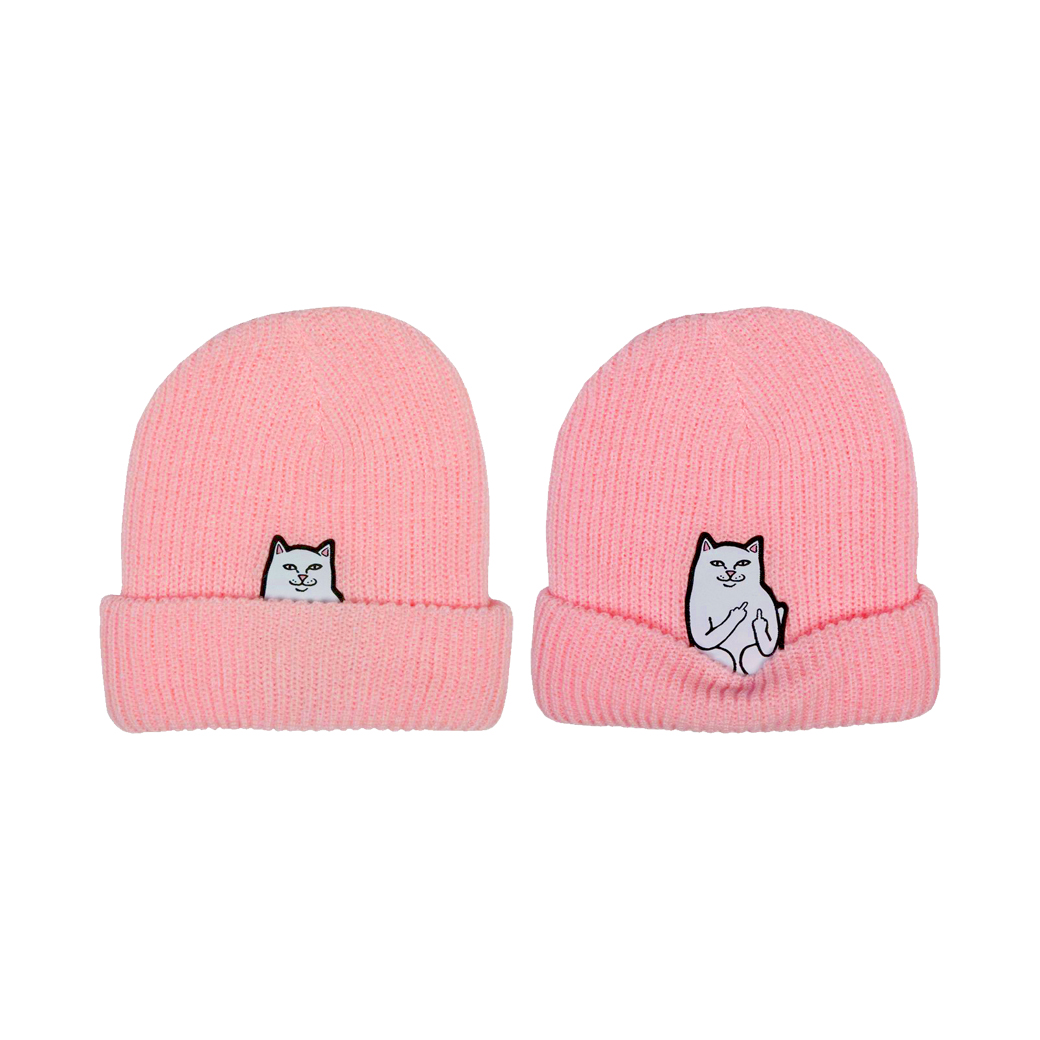 ripndip beanie pink