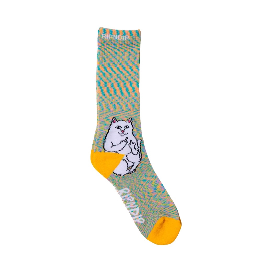 RIPNDIP LORD NERMAL SOCKS GOLD RAINBOW