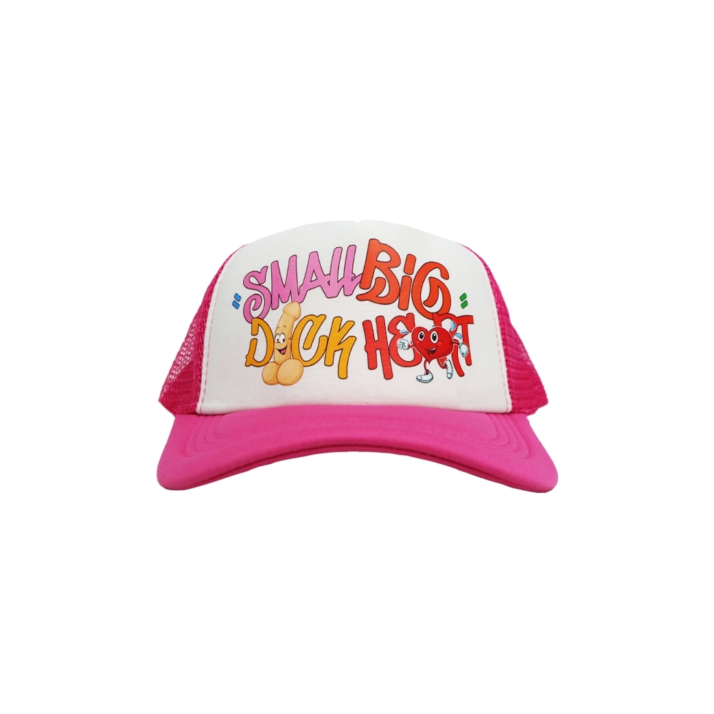 SMALLDICK BIGHEART TRUCKER CAP PINK