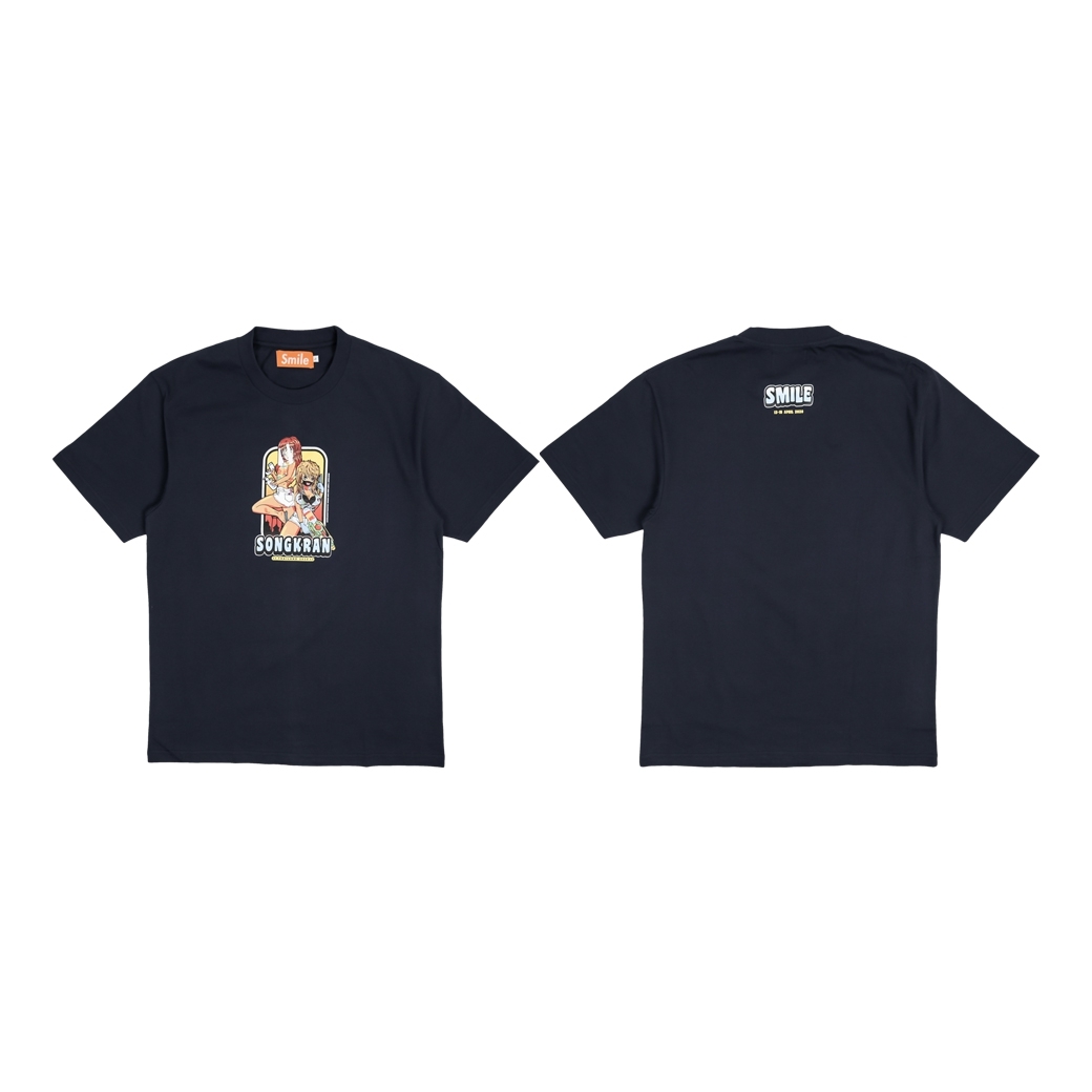SMILE CLUB CUSTOM SONGKRAN TEE NAVY