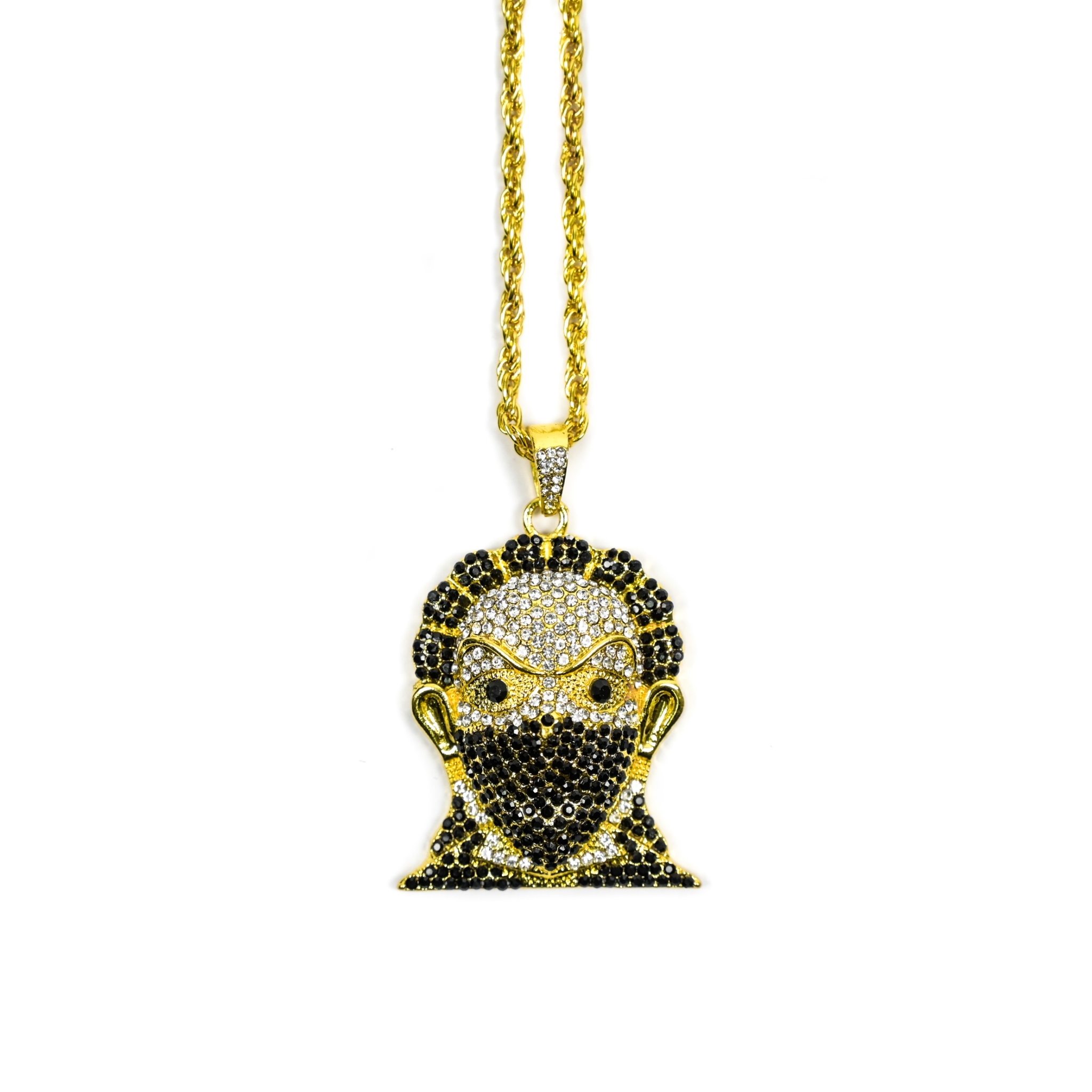 SOLASTA MAN WITH A MASK NECKLACE GOLD