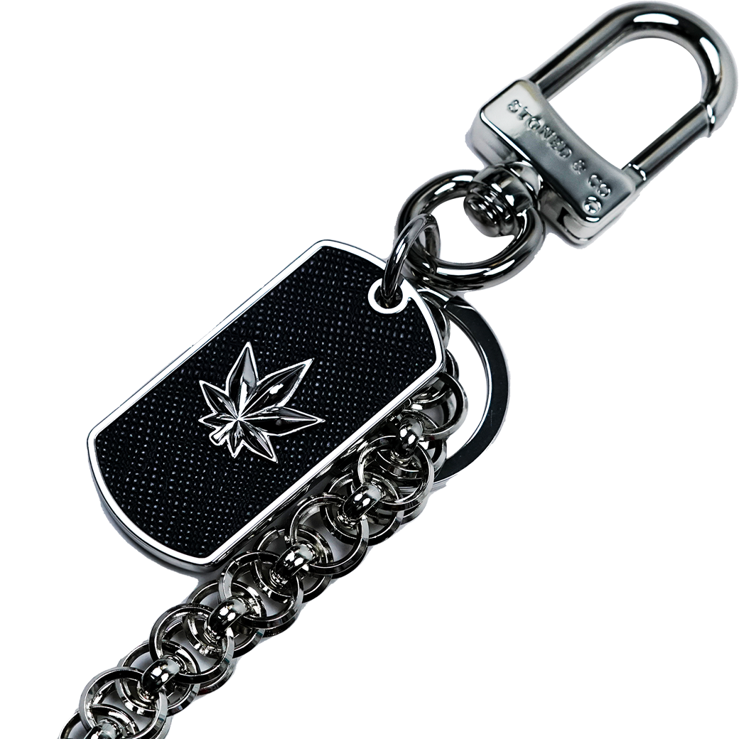 STONED & CO SQUAD KEYCHAIN SILVER