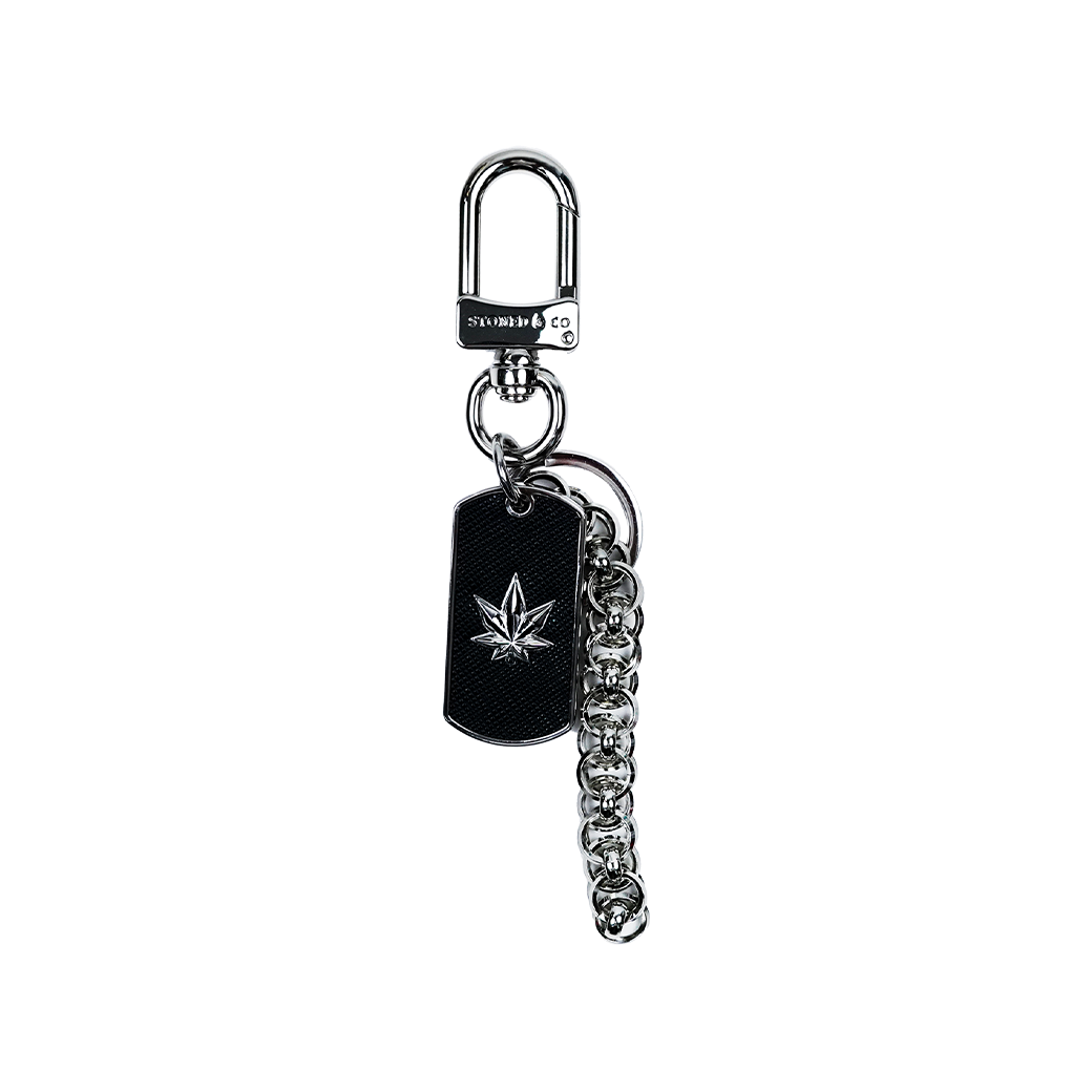 STONED & CO SQUAD KEYCHAIN SILVER