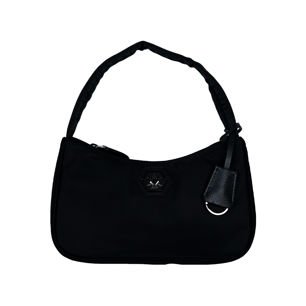 STONED & CO GIBBOUS SHOULDER BAG BLACK