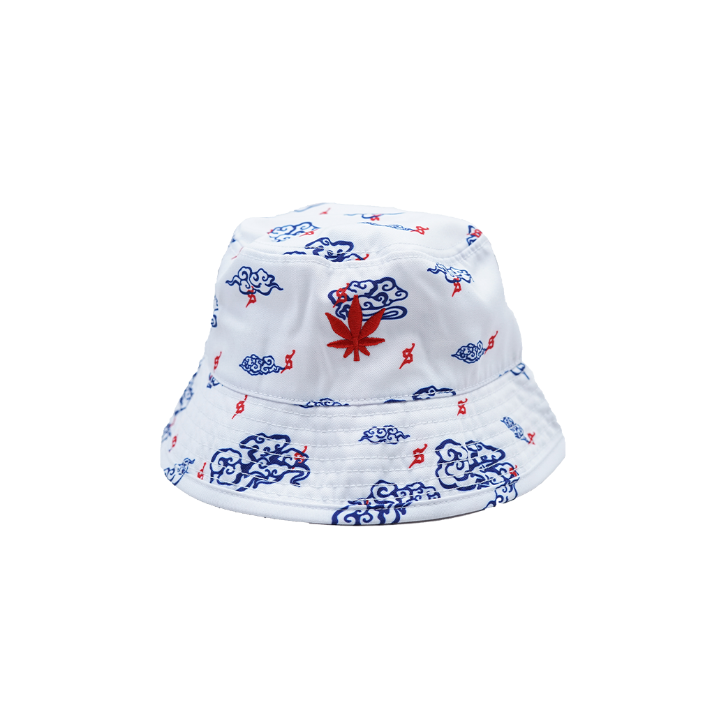 STONED & CO CUMULUS BUCKET HAT WHITE