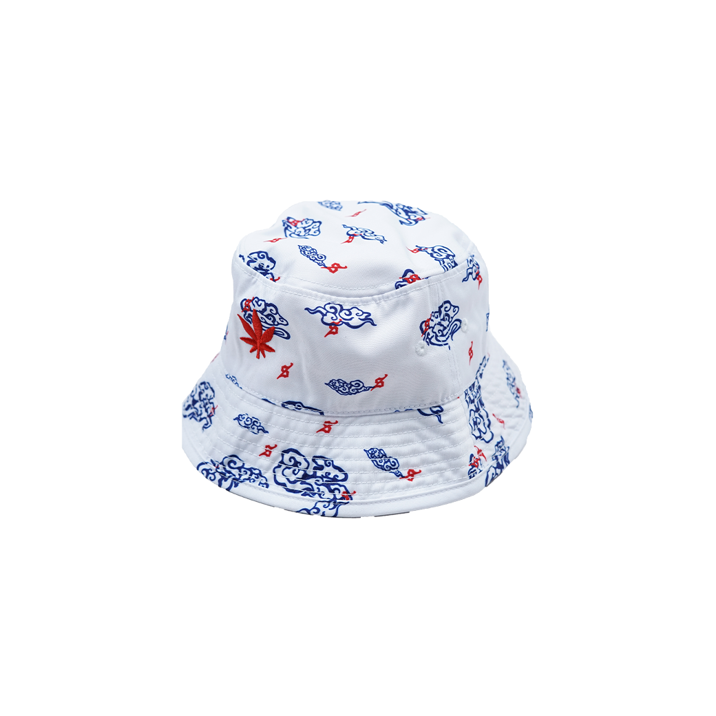 STONED & CO CUMULUS BUCKET HAT WHITE