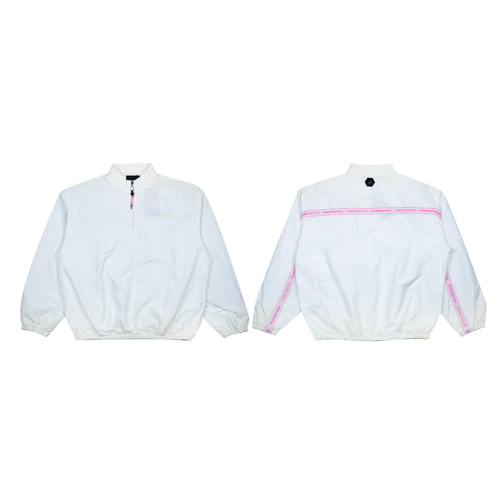 STONED & CO INCANDESCENCE TRACK JACKET WHITE