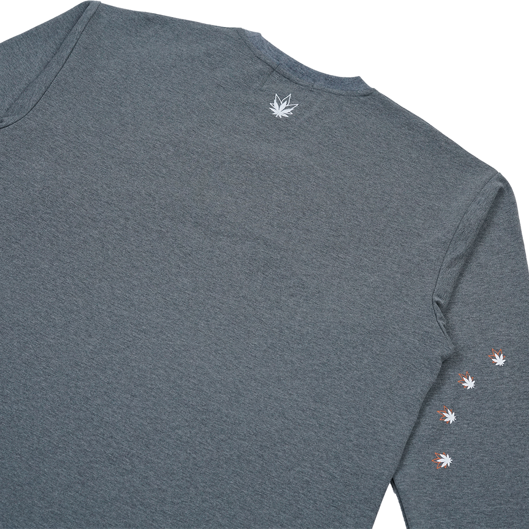 STONED & CO LOGO L/S T-SHIRT GREY