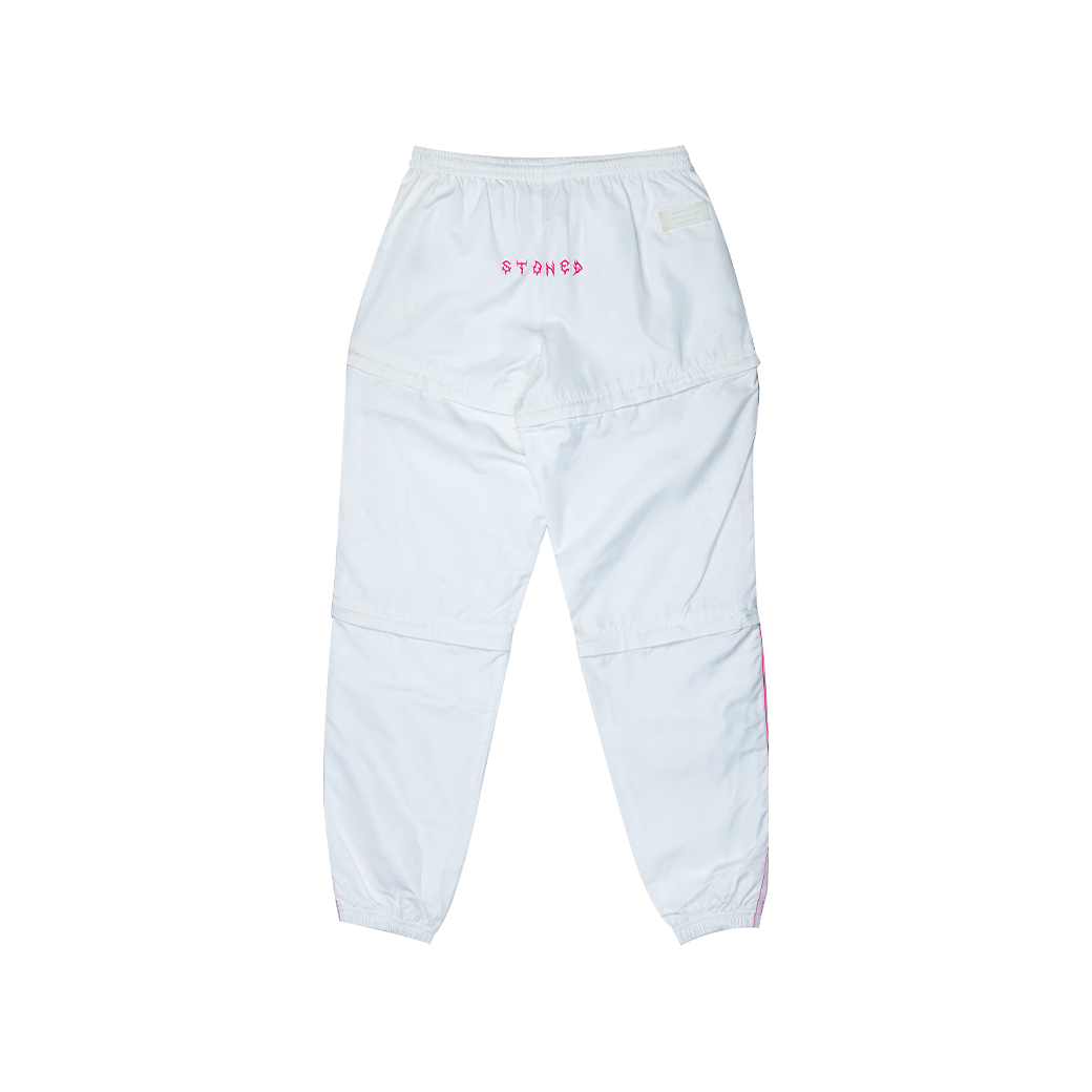 STONED & CO INCANDESCENCE TRACK PANTS WHITE