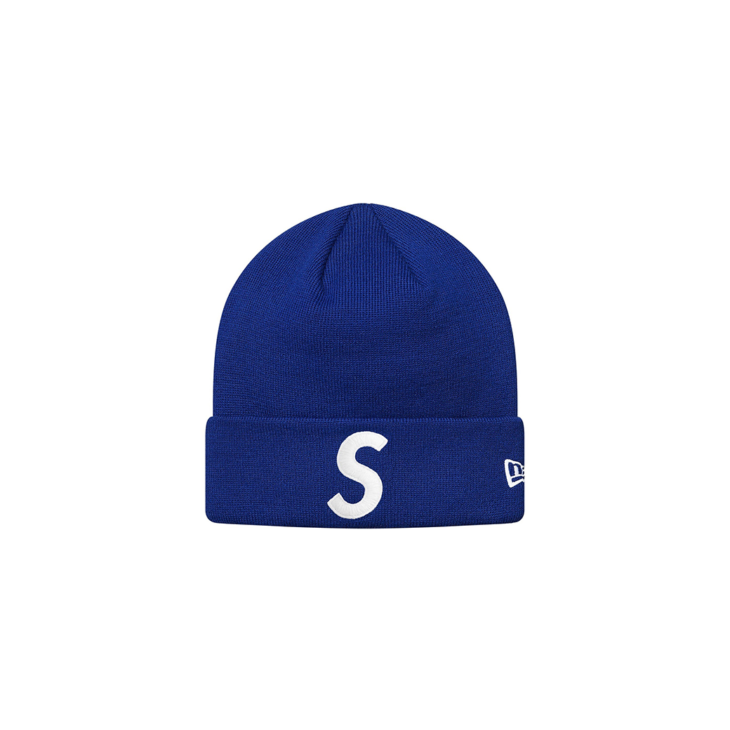 SUPREME NEW ERA S LOGO BEANIE BLUE