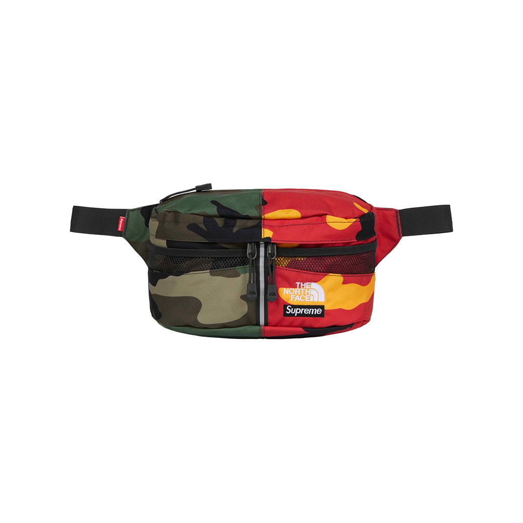 SUPREME X THE NORTH FACE SPLIT WAIST BAG CAMO