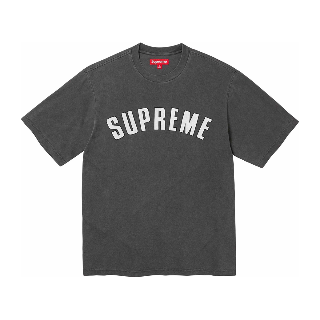 SUPREME CRACKED ARC S/S T-SHIRT FADED BLACK