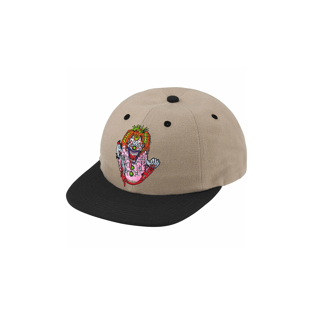 SUPREME CLOWN 6-PANEL CAP KHAKI