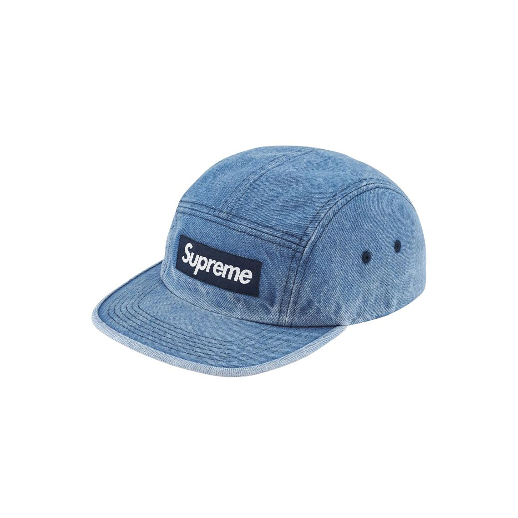 SUPREME WASHED CHINO TWILL CAMP FW23 CAP DENIM