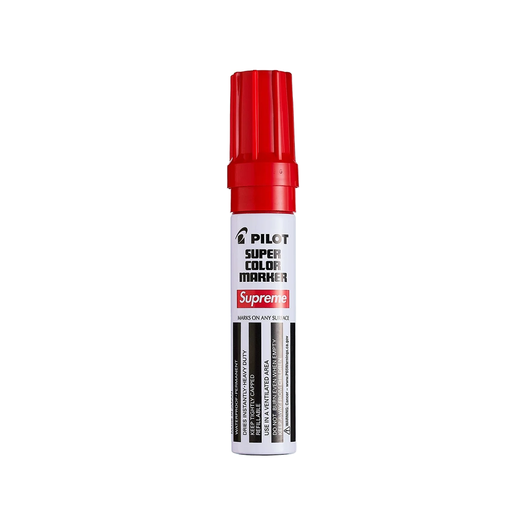 SUPREME X PILOT PERMANENT FW18 MARKER RED