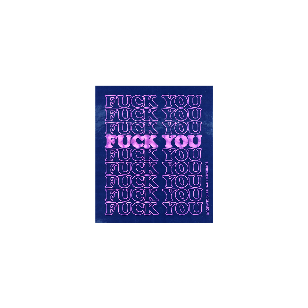 SUPREME HOLOGRAPHIC STICKER PURPLE