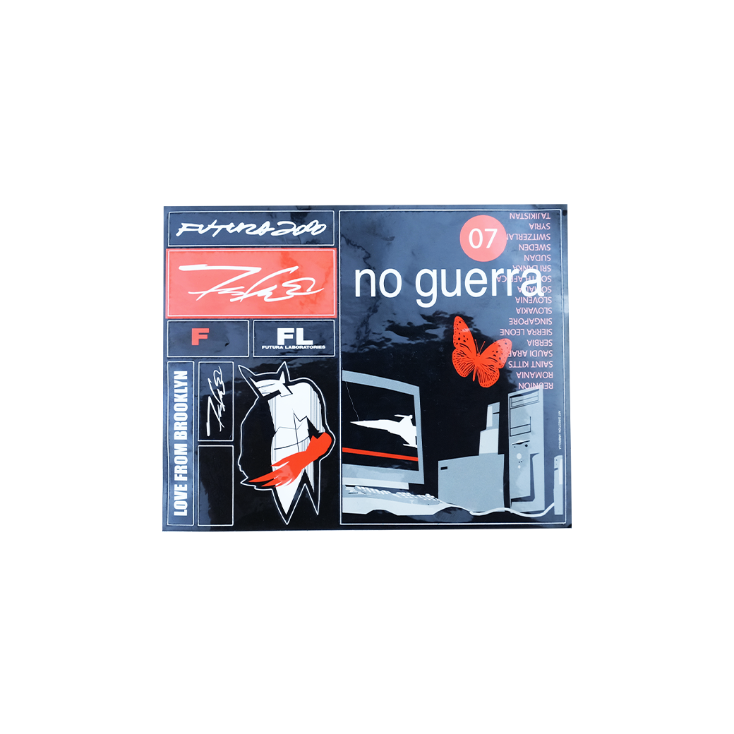 FUTURA NO GUERRA STICKER MULTI