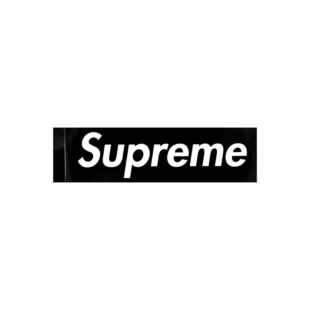 SUPREME BOX LOGO STICKER BLACK