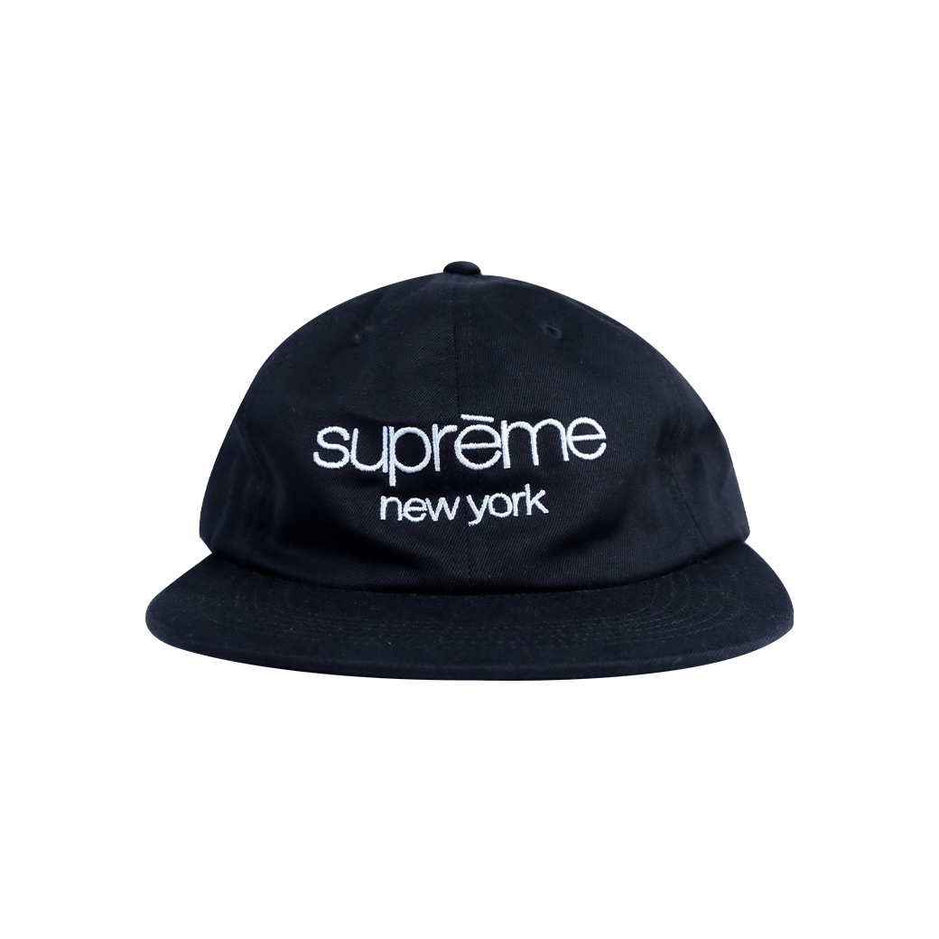 SUPREME ULTICOLOR TWILL CLASSIC LOGO CAP BLACK