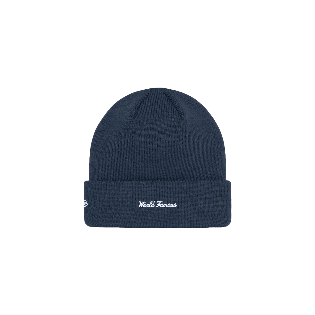 【新品・未着】Supreme　Big　Logo　Beanie　Navy／Free Supreme Big Logo Beanie (FW17) - $40