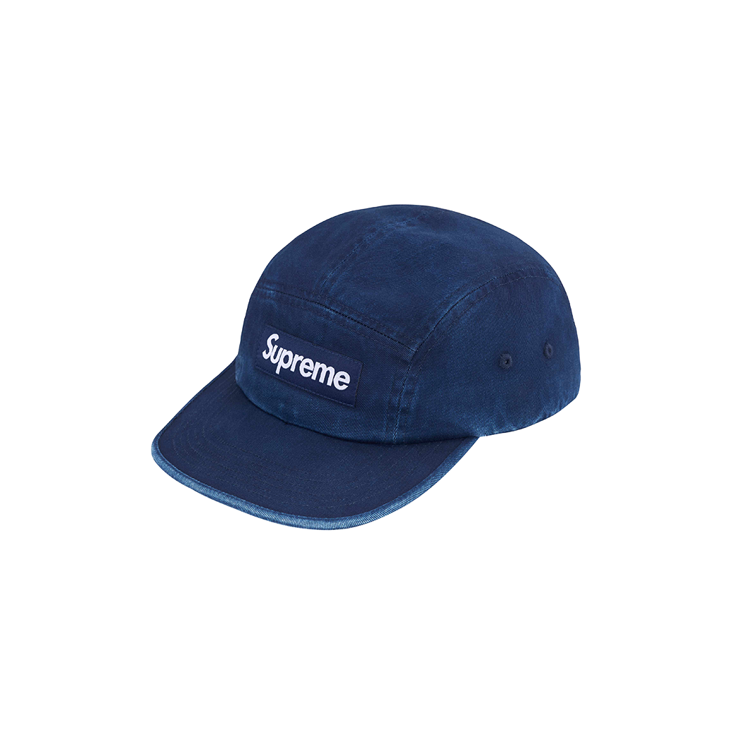 SUPREME WASHED CHINO TWILL BOX LOGO CAP NAVY