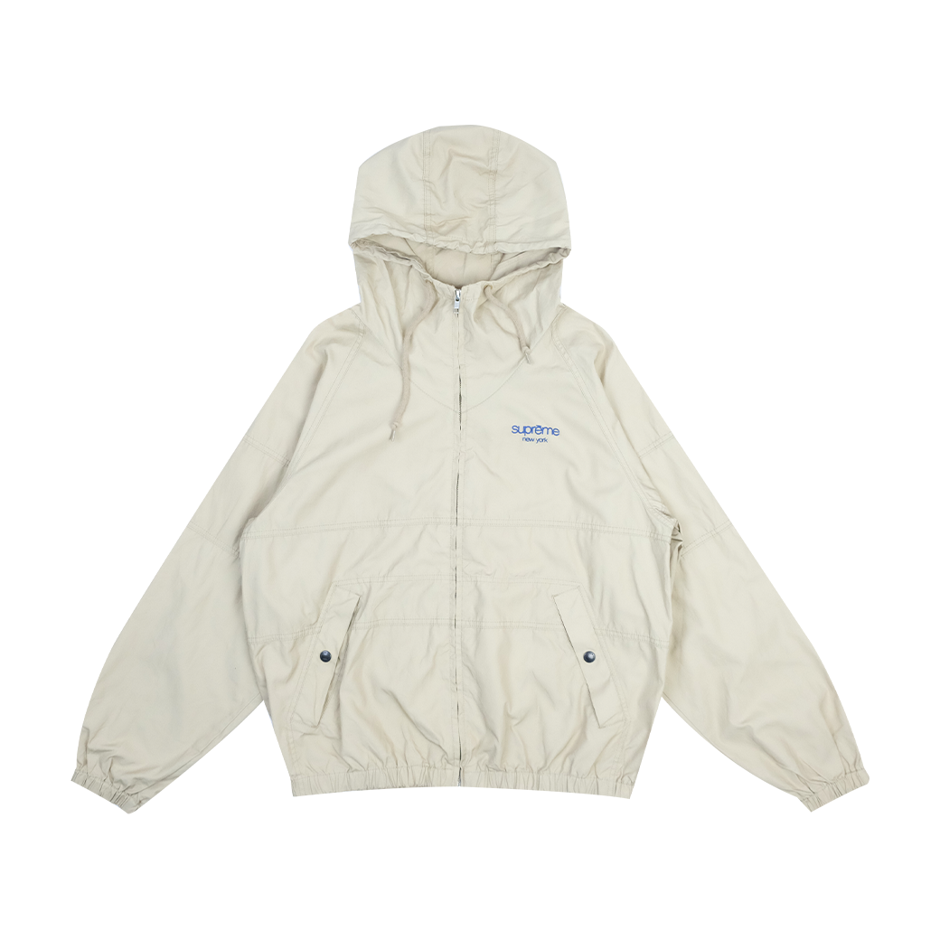 SUPREME COTTON HOODED RAGLAN JACKET LIGHT KHAKI
