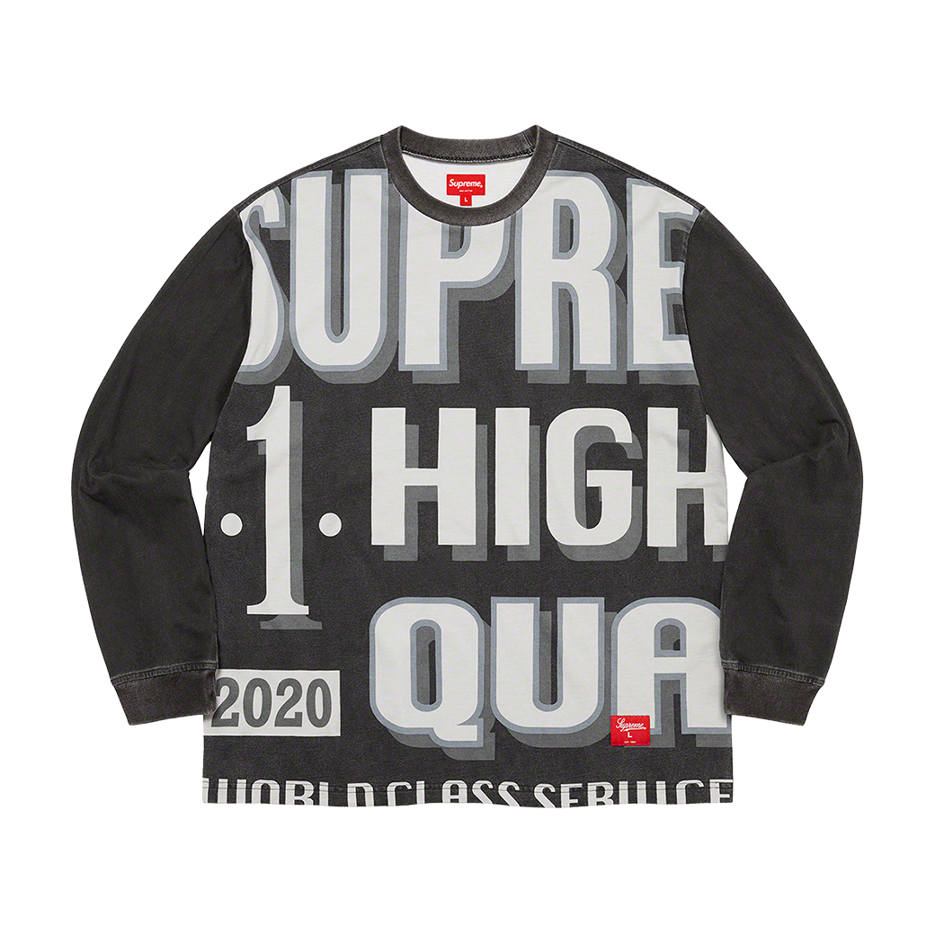 SUPREME WORLD CLASS LONG SLEEVE T-SHIRT BLACK