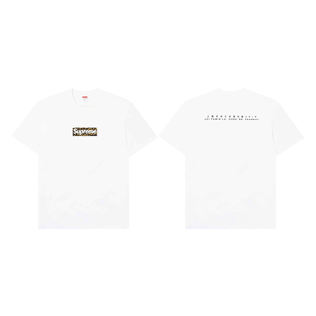 Supreme ホワイト Tシャツ Shanghai Box Logo Tee Supreme Shanghai Box Logo Tee 'White' — Kick Game