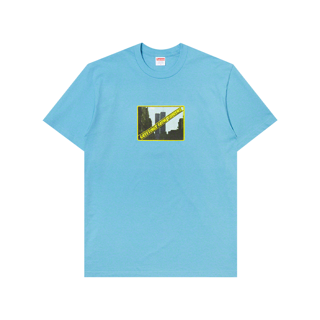 SUPREME GREETINGS T-SHIRT BLUE