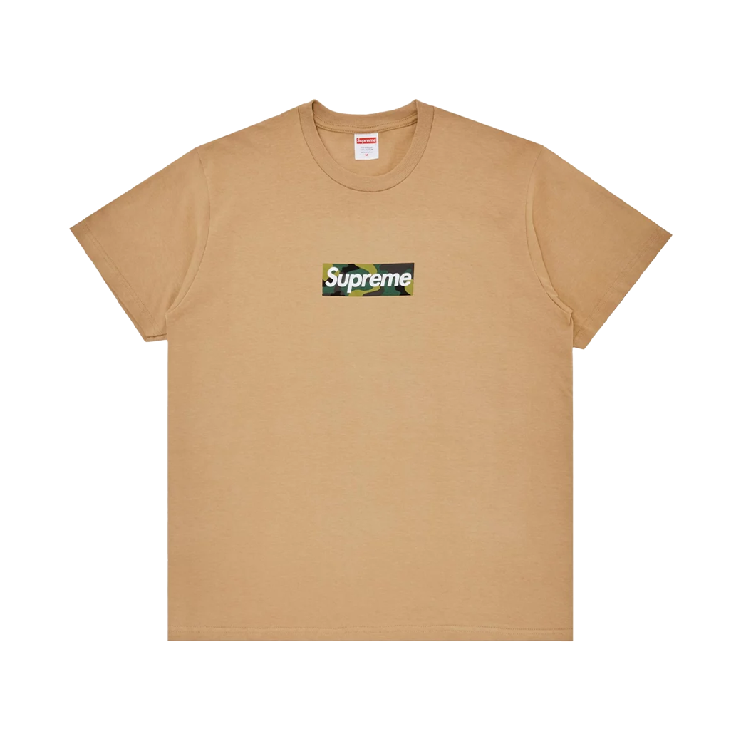 SUPREME BOX LOGO CAMO T-SHIRT KHAKI