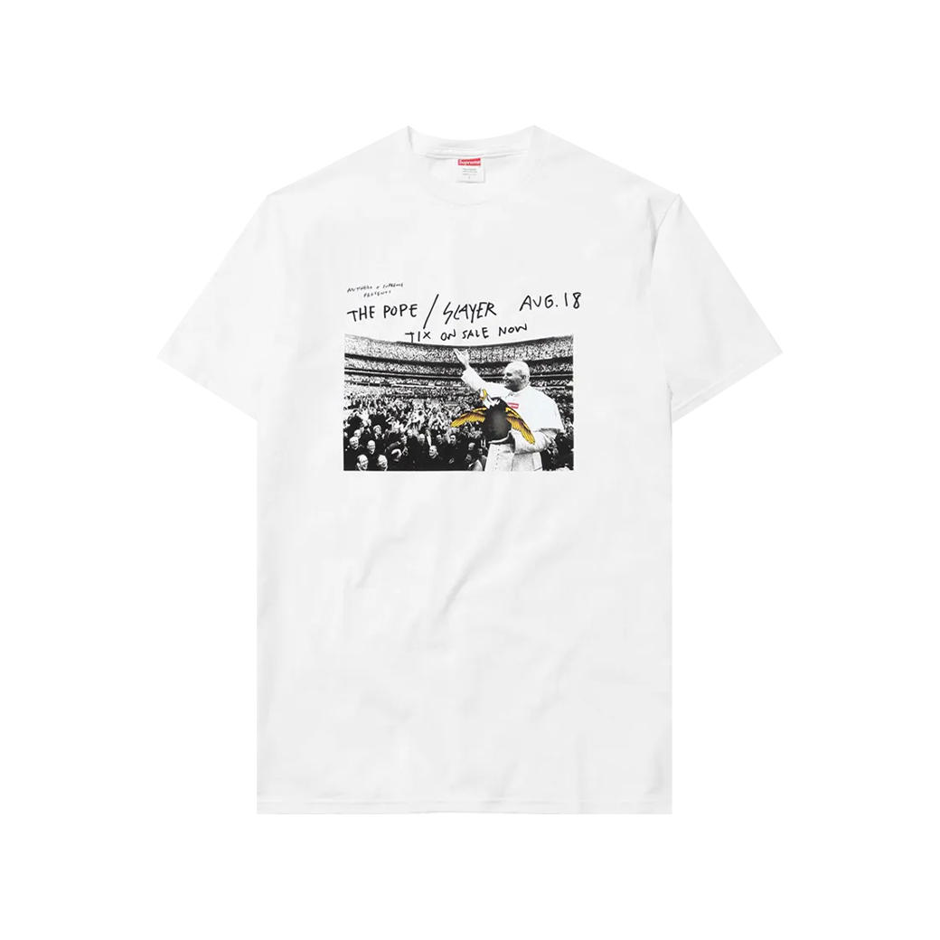 SUPREME X ANTI HERO T-SHIRT WHITE SUPREME X ANTI HERO T-SHIRT WHITE