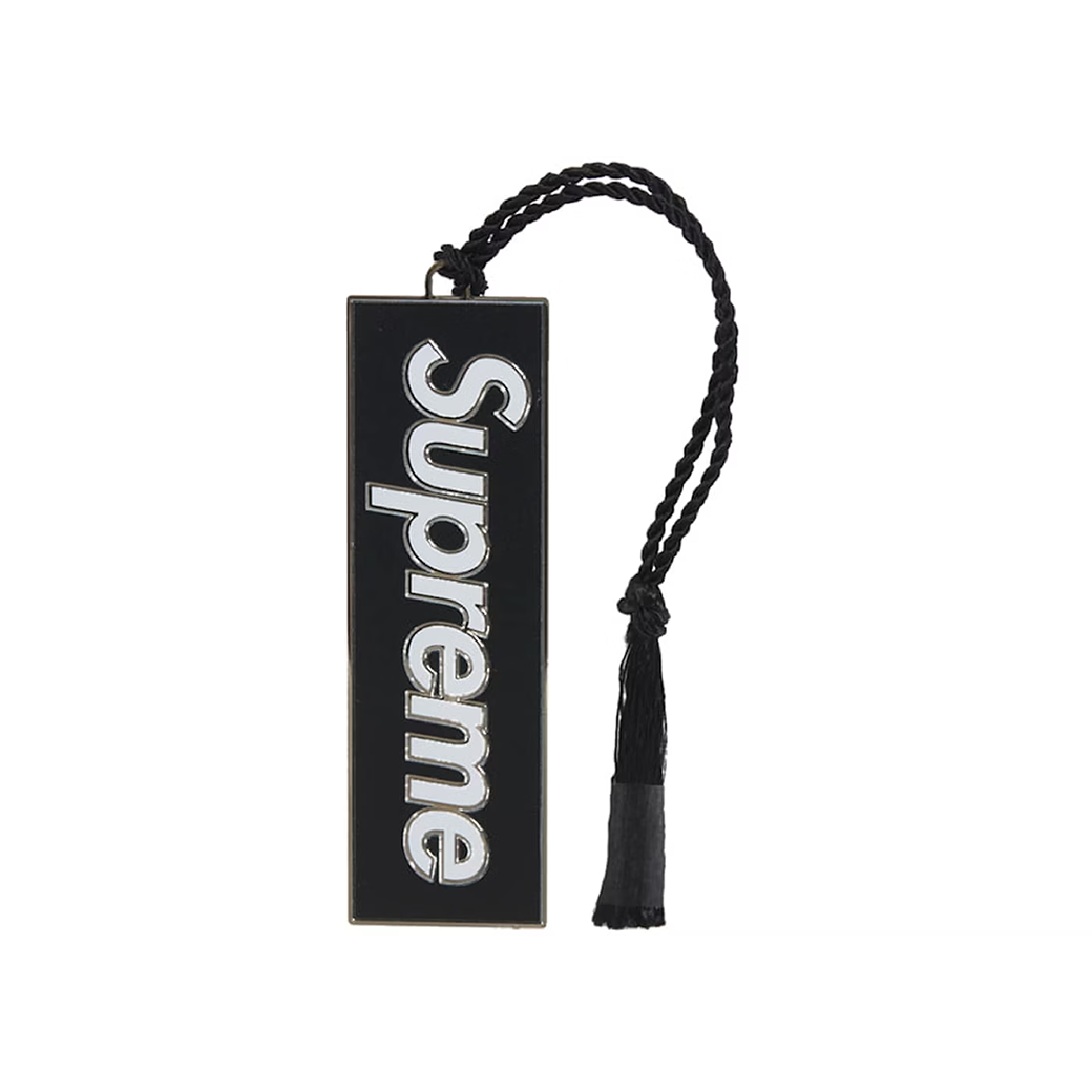 SUPREME DAVID HOWELL METAL BOOKMARK BLACK