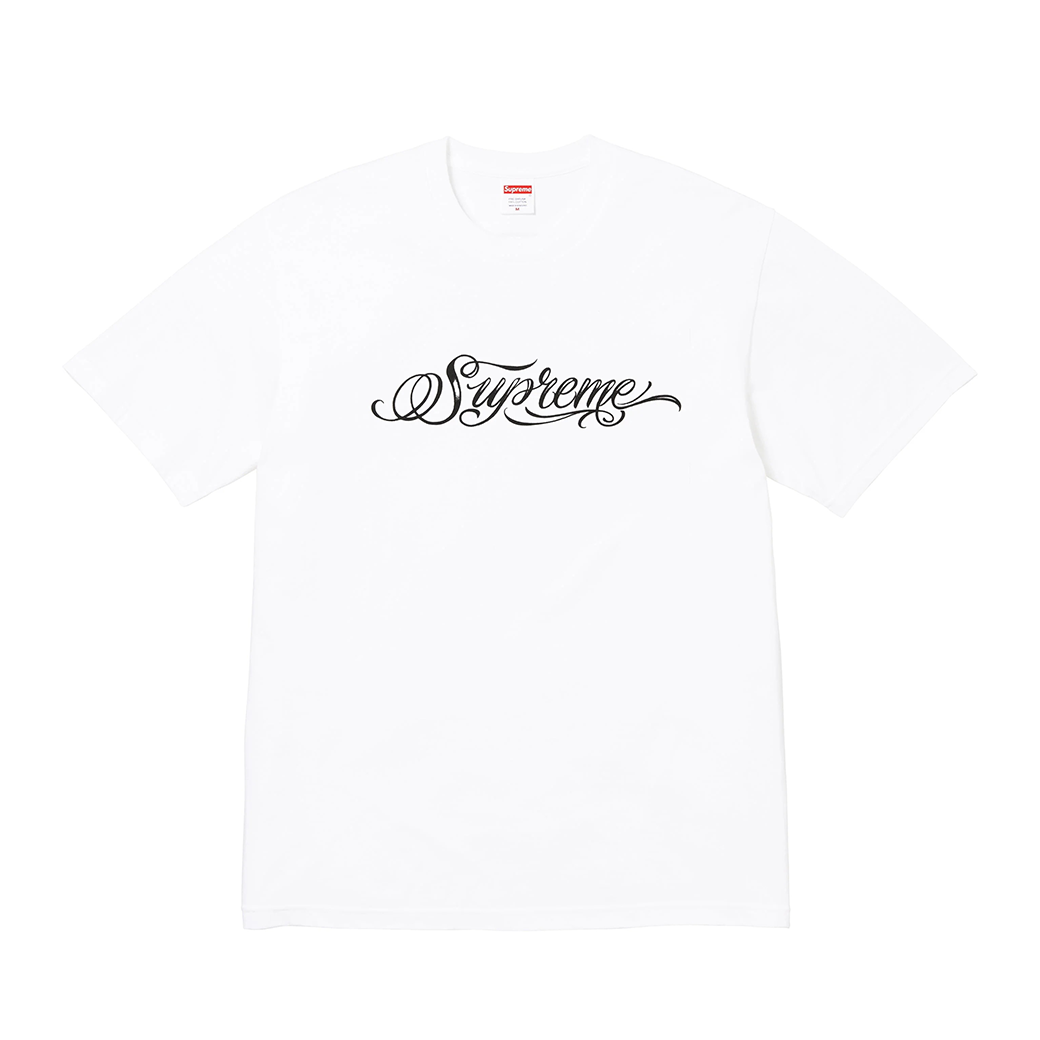 SUPREME SCRIPT T-SHIRT WHITE