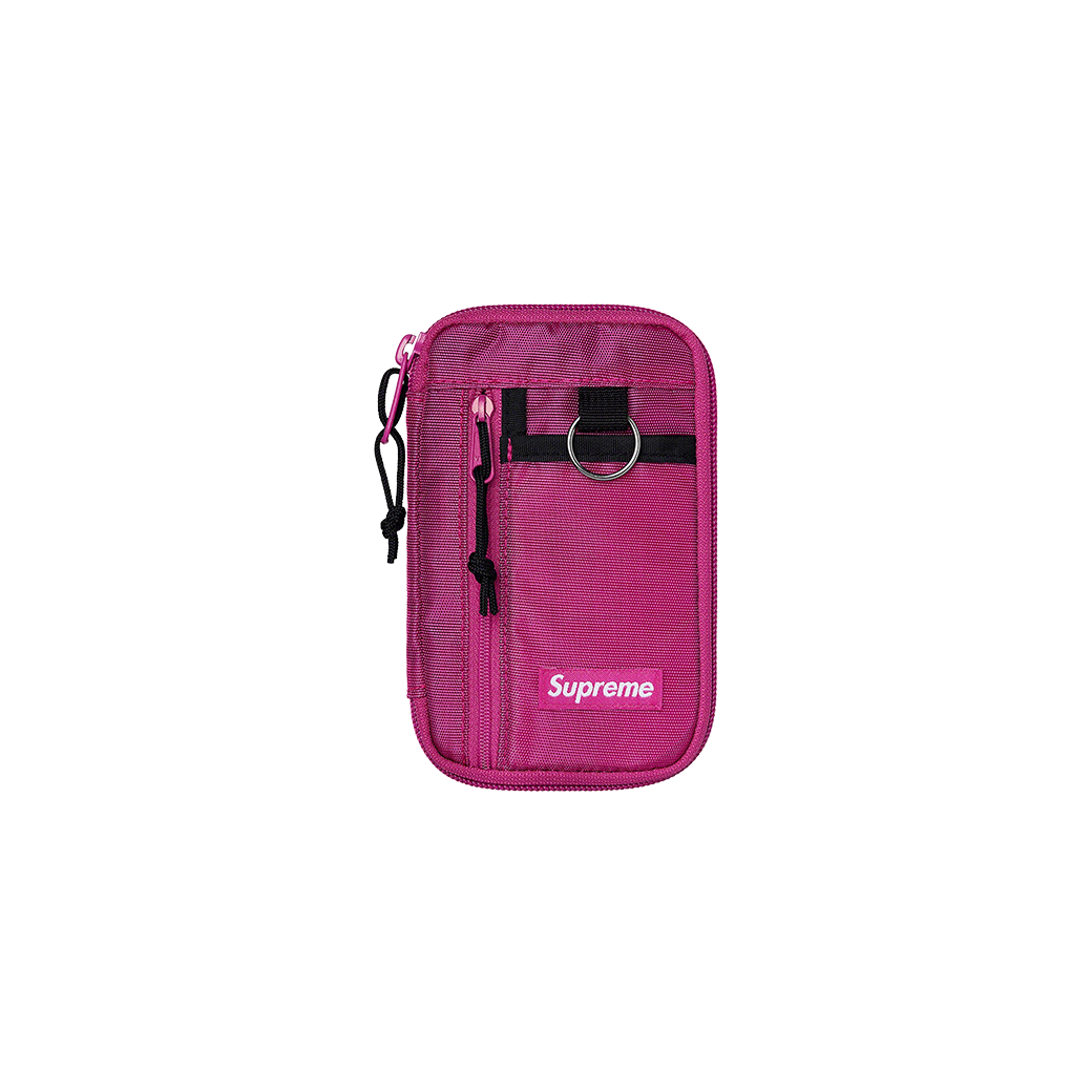 SUPREME FW19 SMALL ZIP POUCH PINK