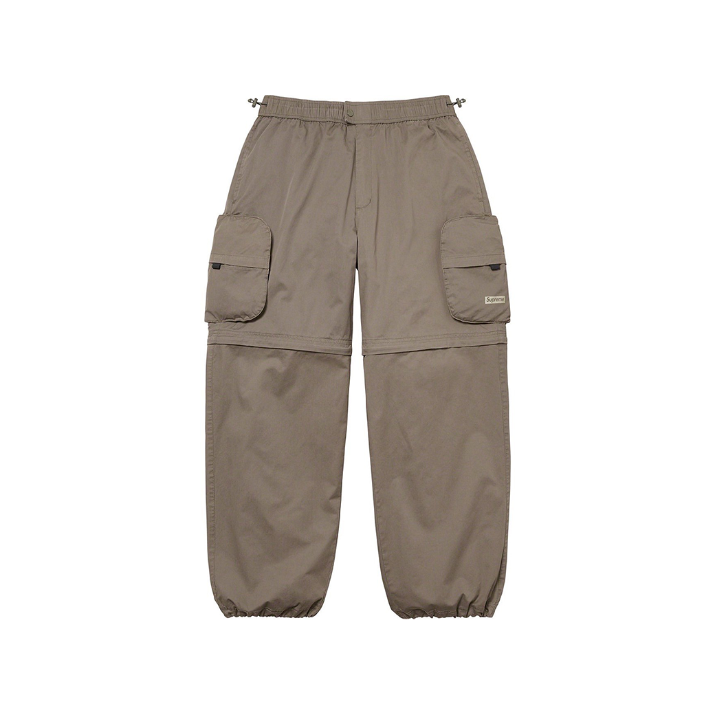 SUPREME CARGO ZIP-OFF CINCH PANTS GREY