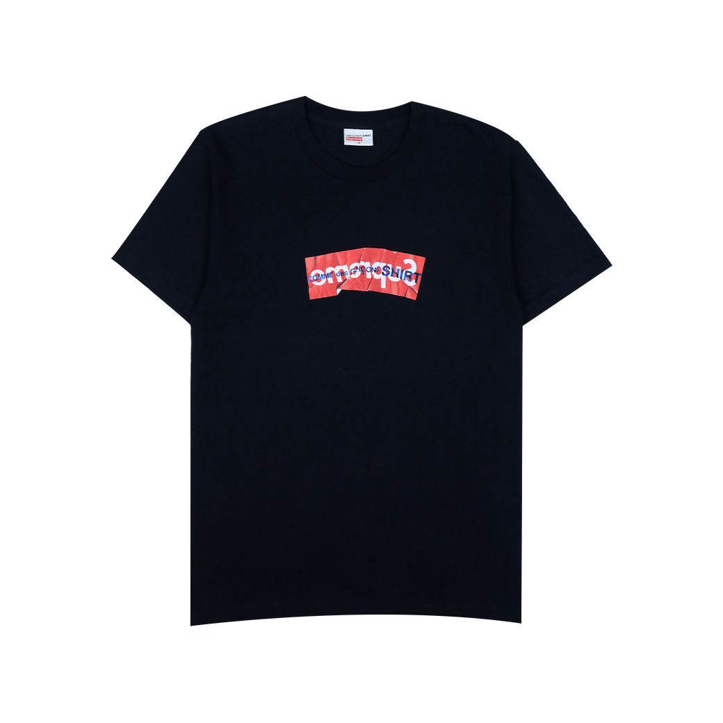 SUPREME X COMME DES GARCONS BOX LOGO SS17 T-SHIRT BLACK SUPREME X COMME DES GARCONS BOX LOGO SS17 T-SHIRT BLACK