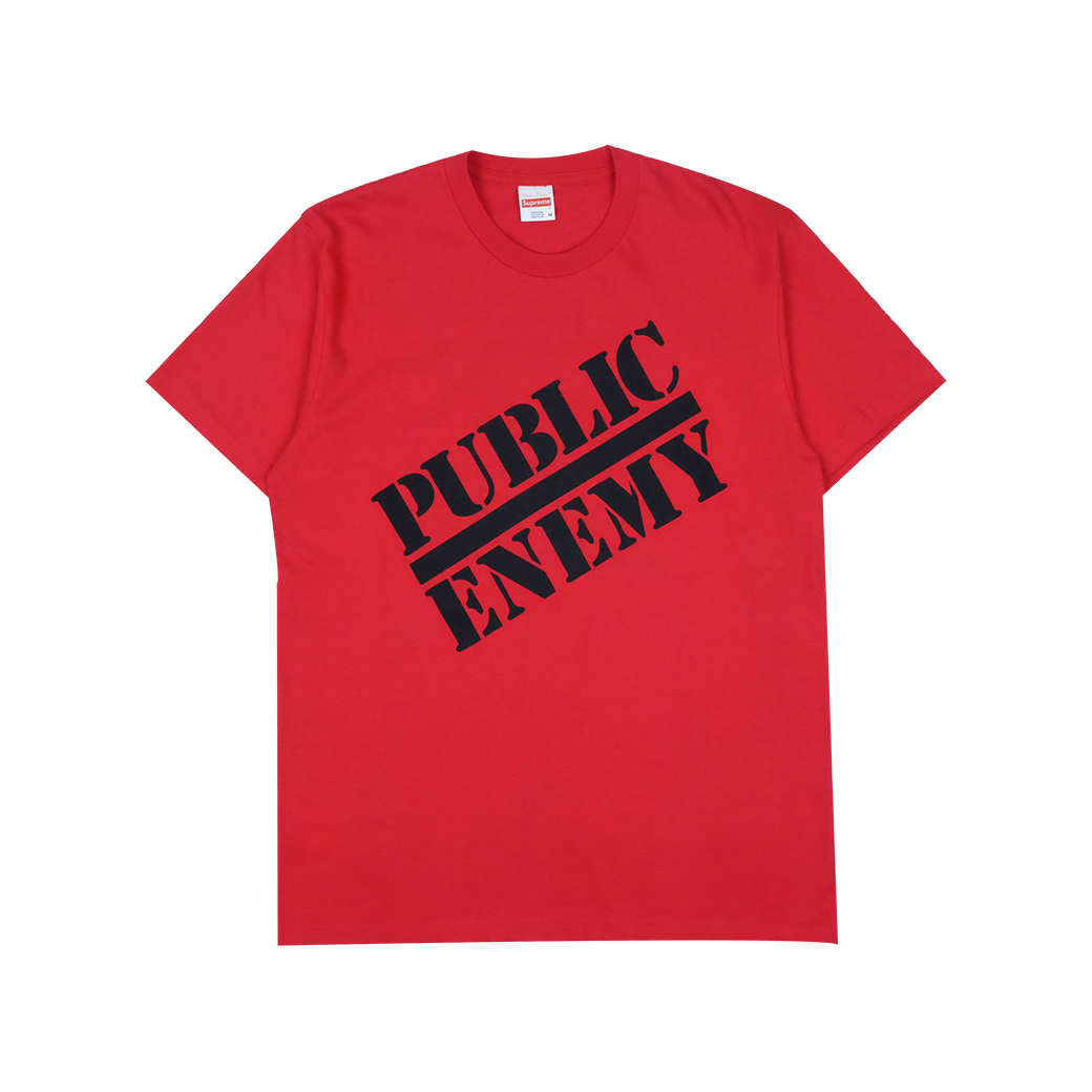 SUPREME X UNDERCOVER PUBILC ENEMY SS18 T-SHIRT RED