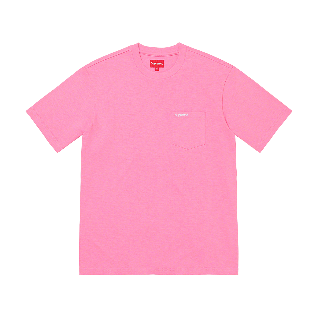 SUPREME POCKET T-SHIRT PINK