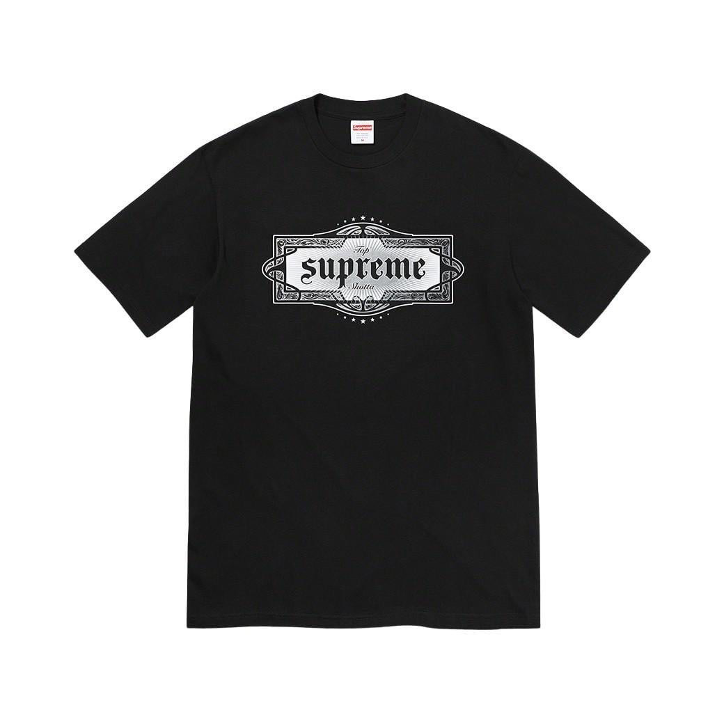 SUPREME TOP SHOTTA T-SHIRT BLACK