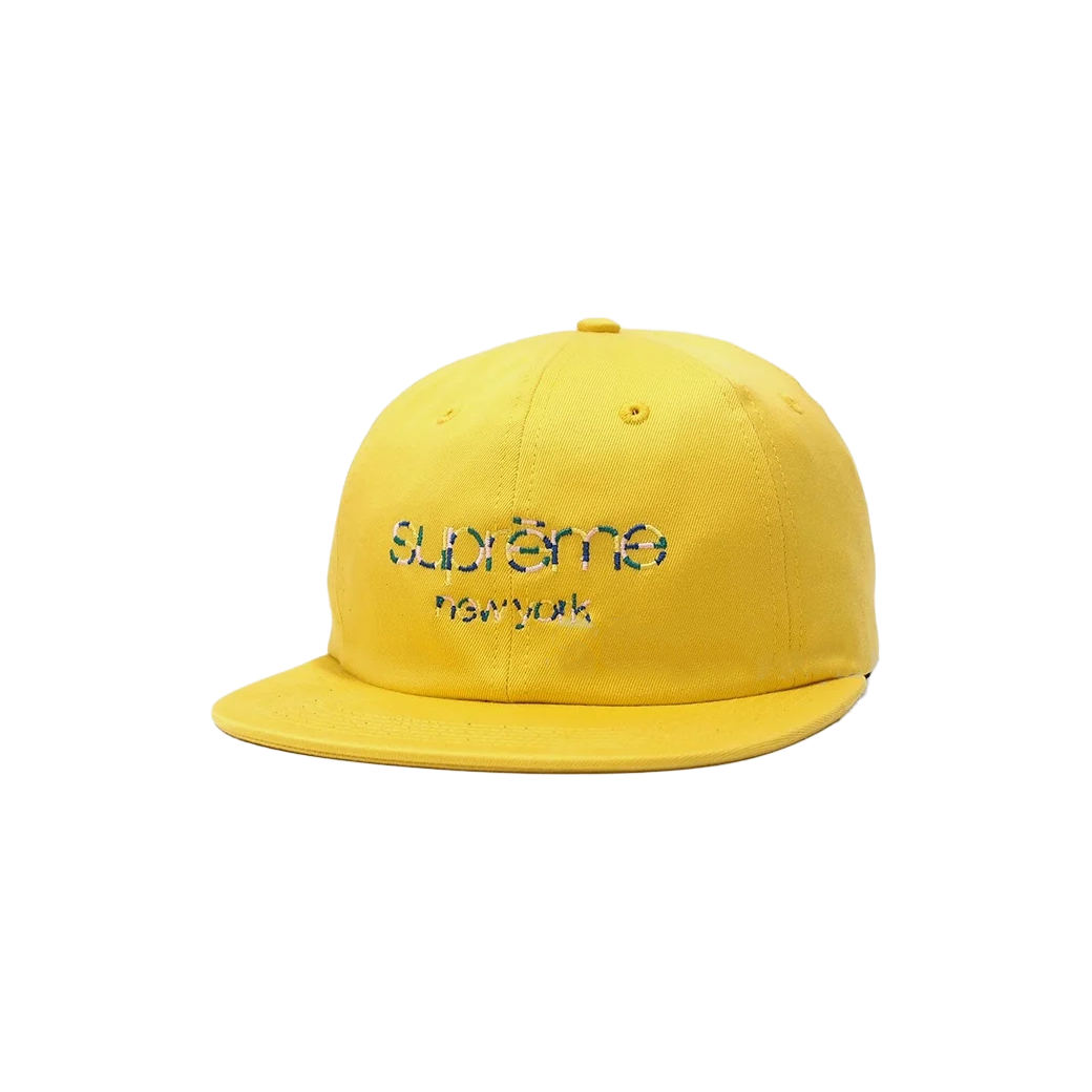 SUPREME MULTI COLOR CLASSIC LOGO 6-PANEL SS17 YELLOW