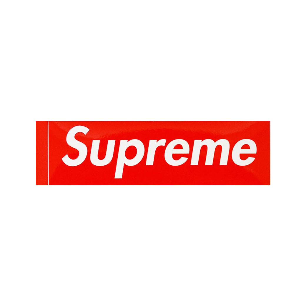 SUPREME BOX LOGO STICKER RED