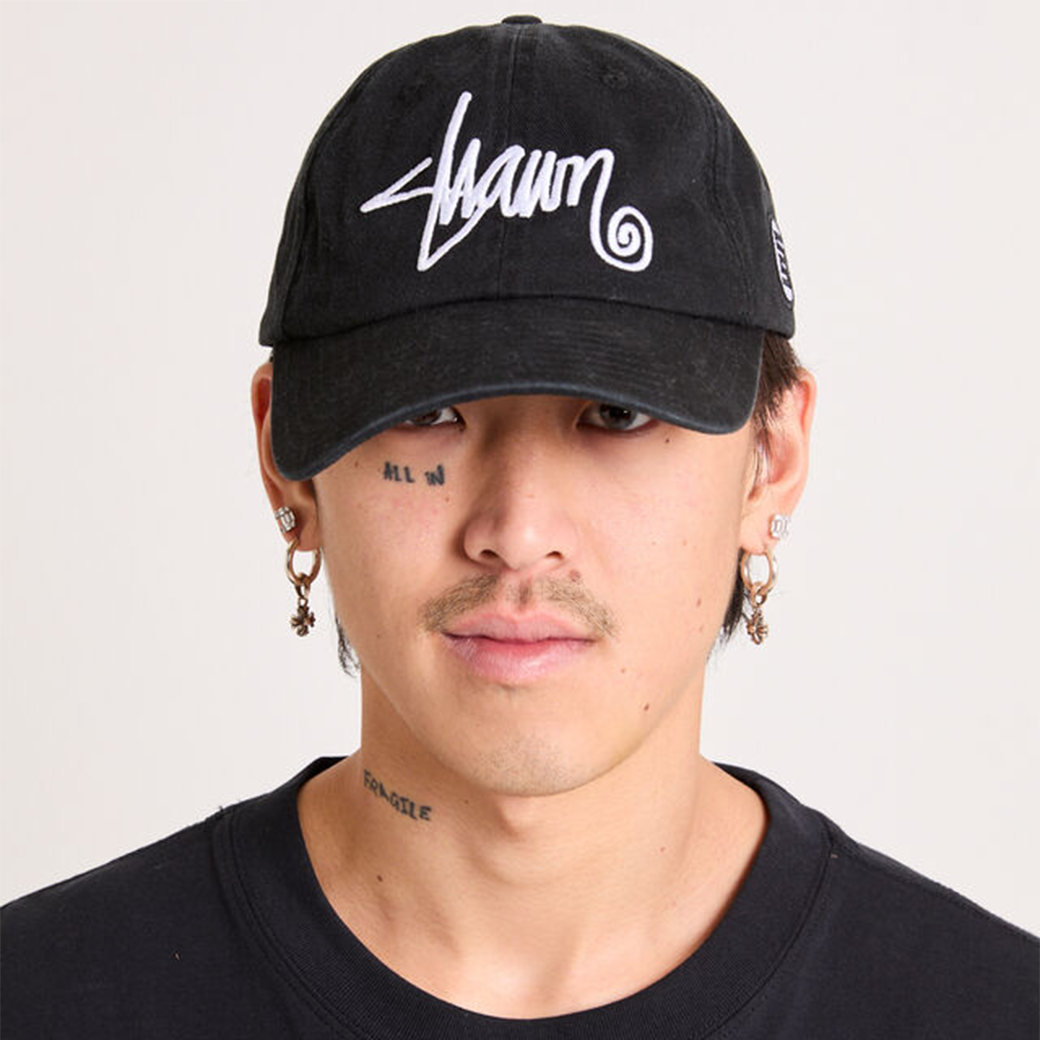 日本未発売 S DOUBLE SCRIPT STRAPBACK CAP 帽子 S DOUBLE SHAWN SCRIPT STRAPBACK CAP BLACK