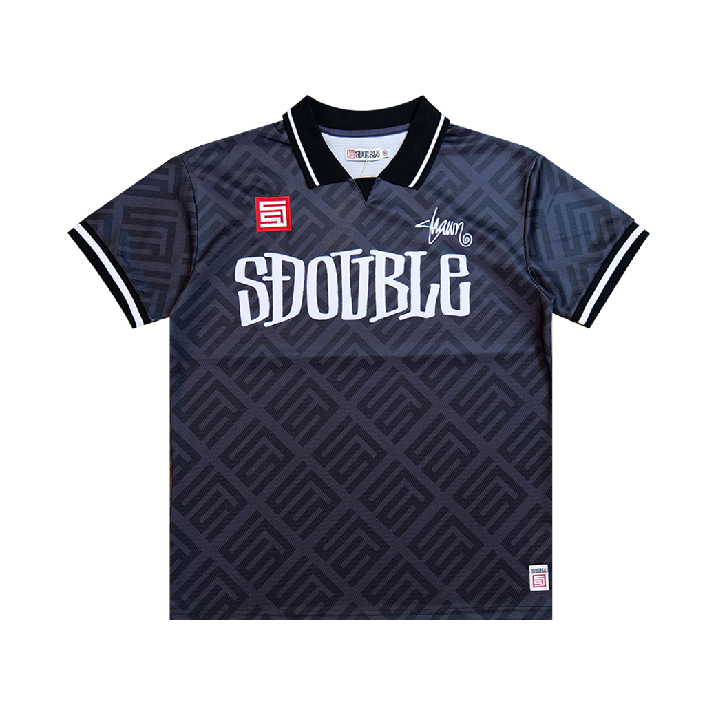日本未発売 S DOUBLE FOOTBALL JERSEY BLACK L S DOUBLE FOOTBALL JERSEY BLACK