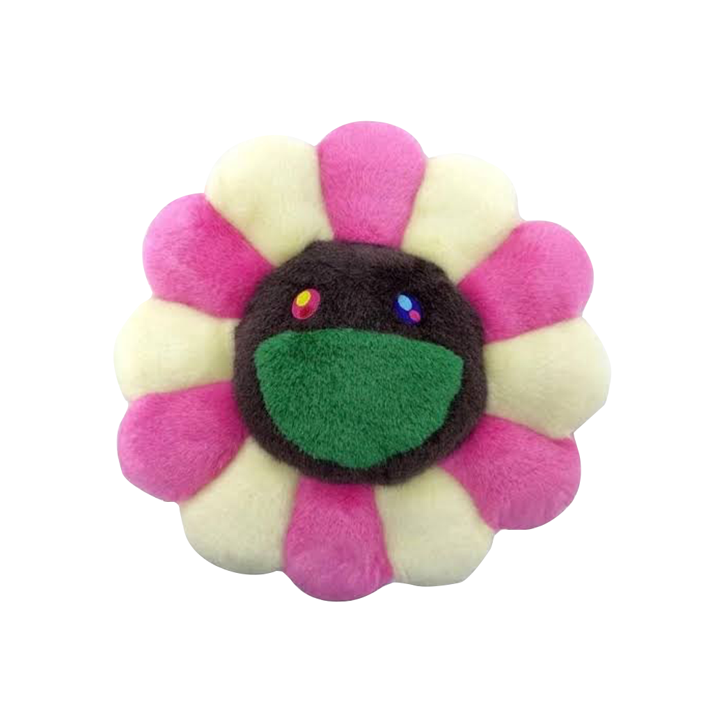 TAKASHI MURAKAMI FLOWER FLOWER PLUSH PINK/LIGHT YELLOW/BROWN