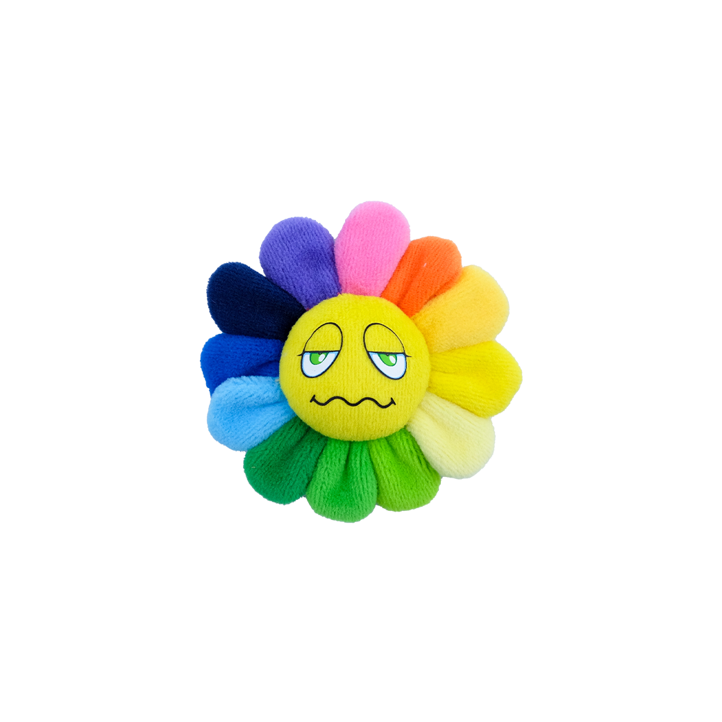 TAKASHI MURAKAMI FLOWER EMOJI B1 KEYCHAIN RAINBOW