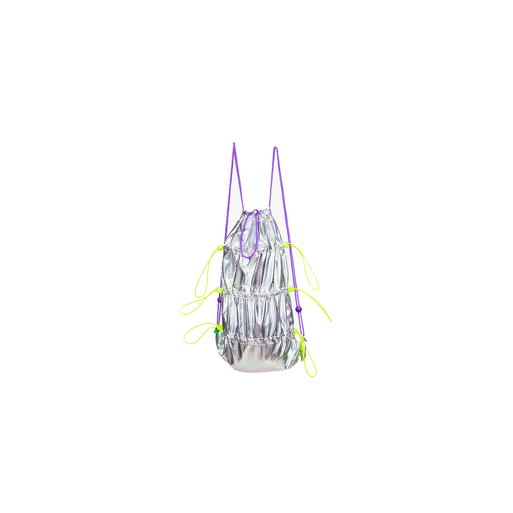 THAYTHEM VERSATILE LEATHER BACKPACK METALLIC