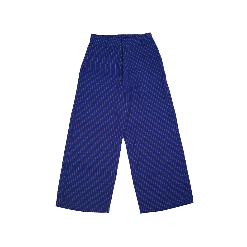 THAYTHEM LOUNGY STRIPED RELAXED FIT PANTS COBALT