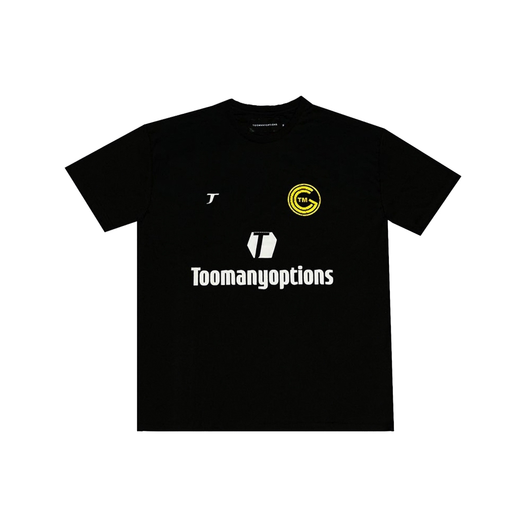 TOOMANY OPTIONS SOCCER JERSEY BLACK